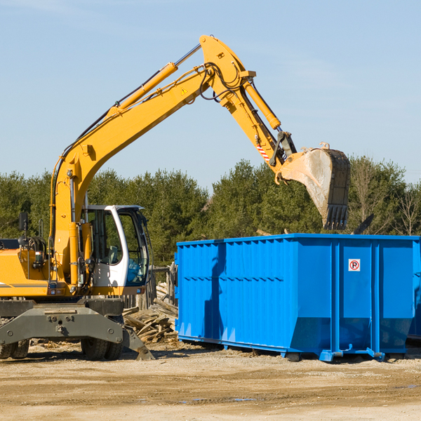 what size residential dumpster rentals are available in Union NY